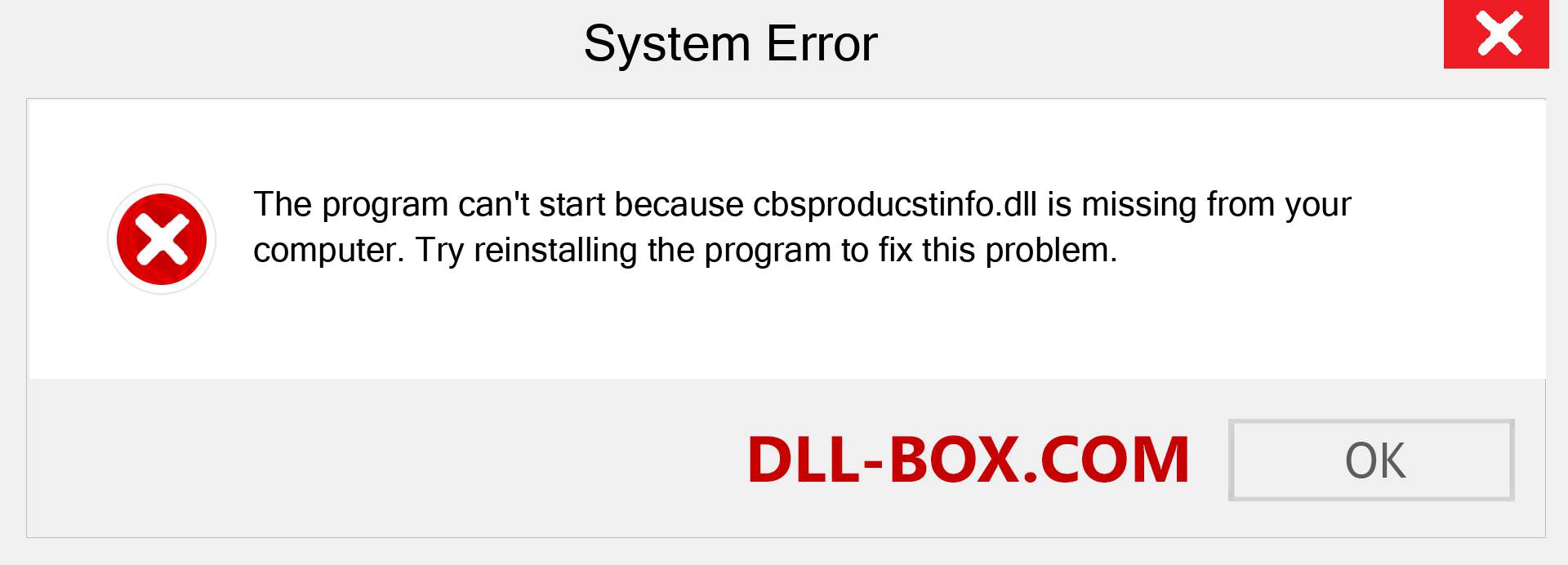  cbsproducstinfo.dll file is missing?. Download for Windows 7, 8, 10 - Fix  cbsproducstinfo dll Missing Error on Windows, photos, images
